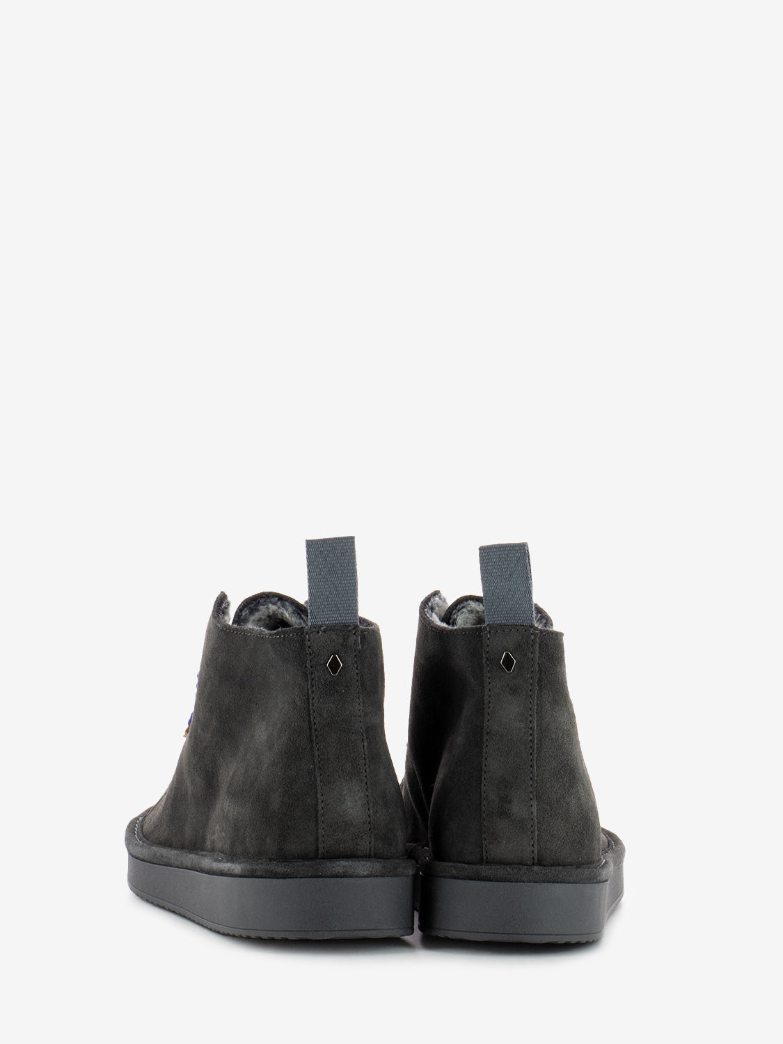Ankle boot suede faux fur lining anthracite - ultram