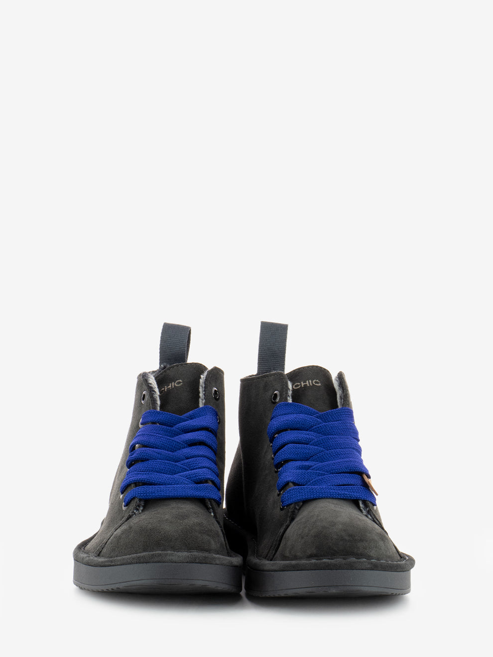 Ankle boot suede faux fur lining anthracite - ultram
