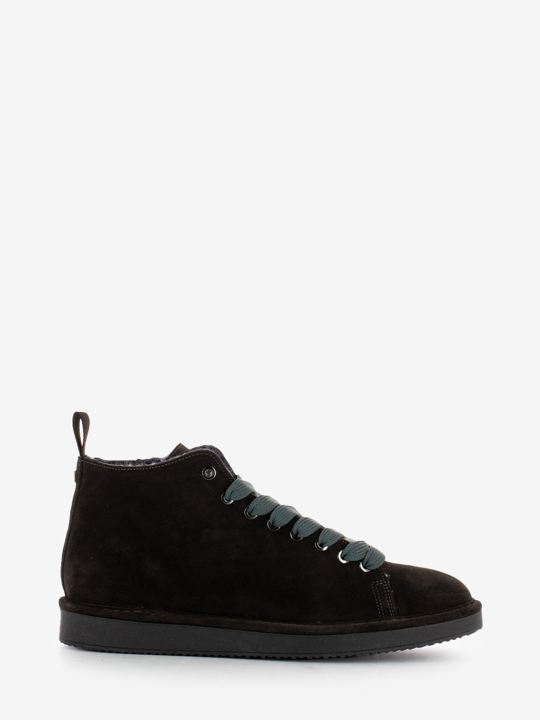 Ankle boot suede faux fur lining ebony-grey
