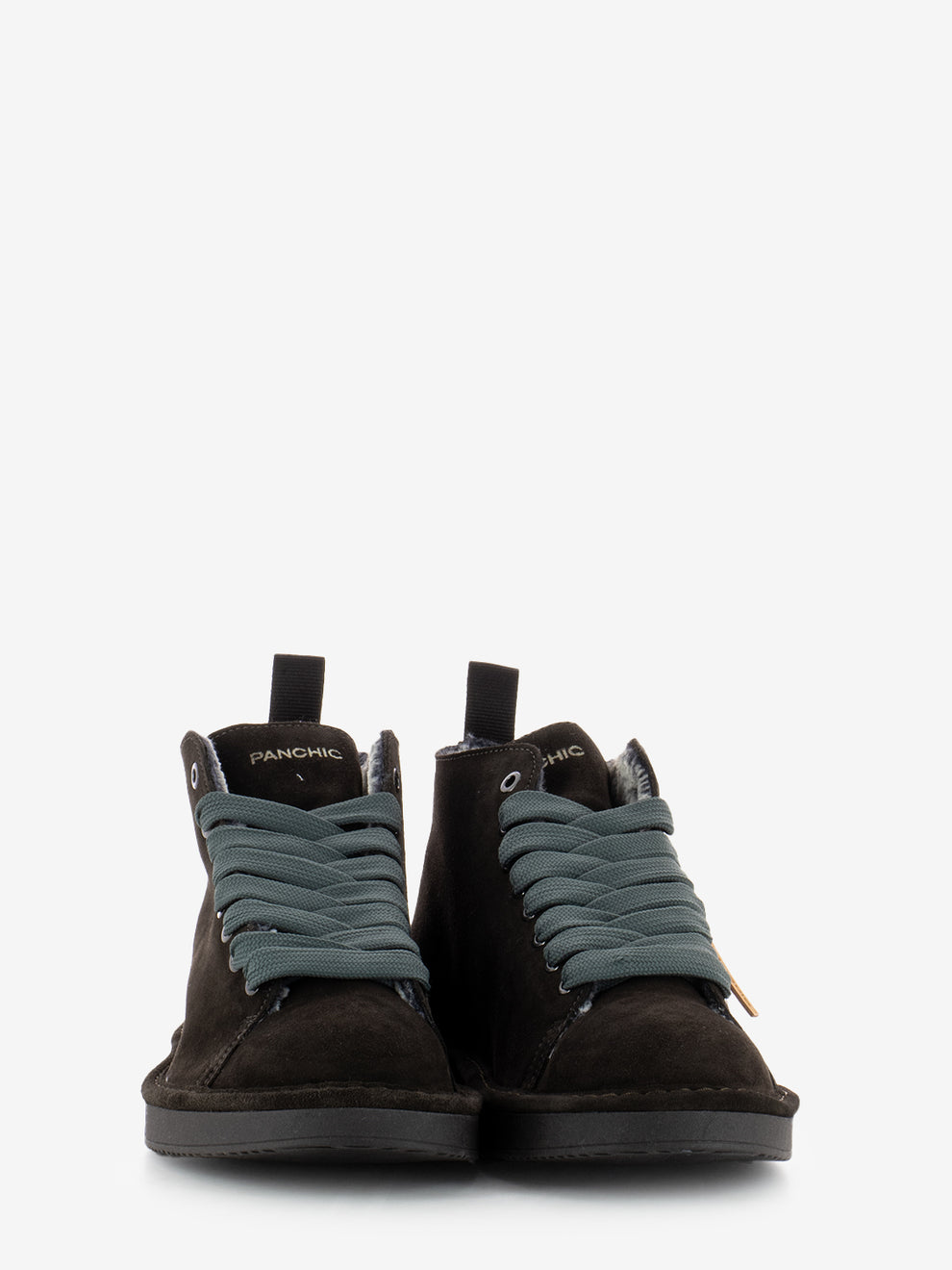 Ankle boot suede faux fur lining ebony-grey