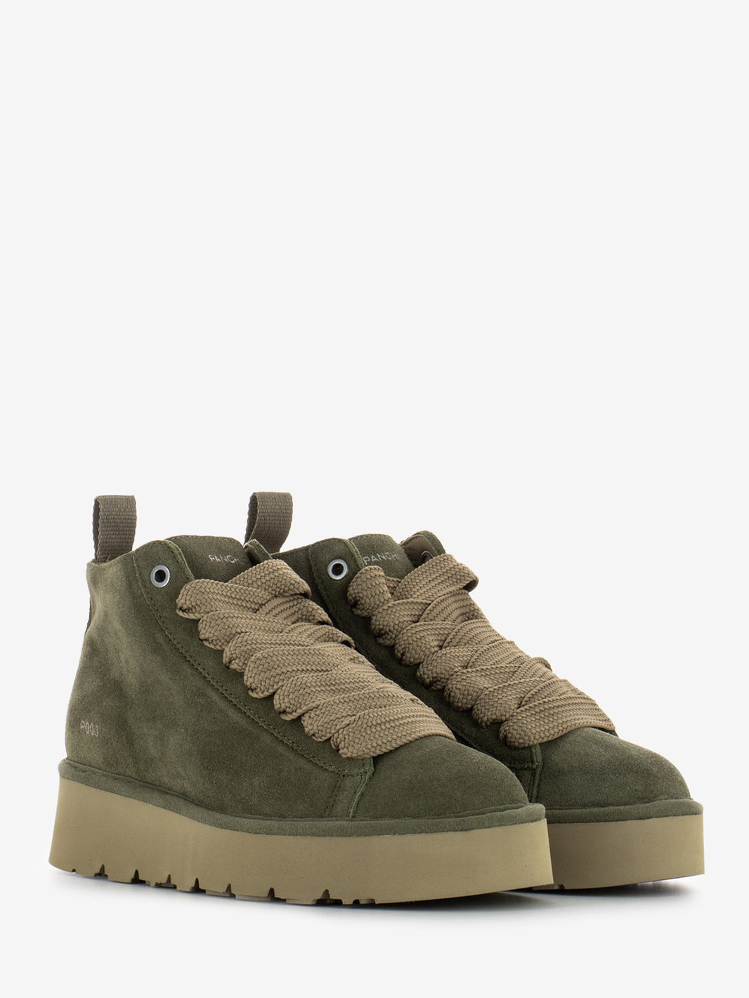 ANKLE BOOT SUEDE MICROFIBER LINING MILITARY OLIVE P003W016-0172U014_MILGRN