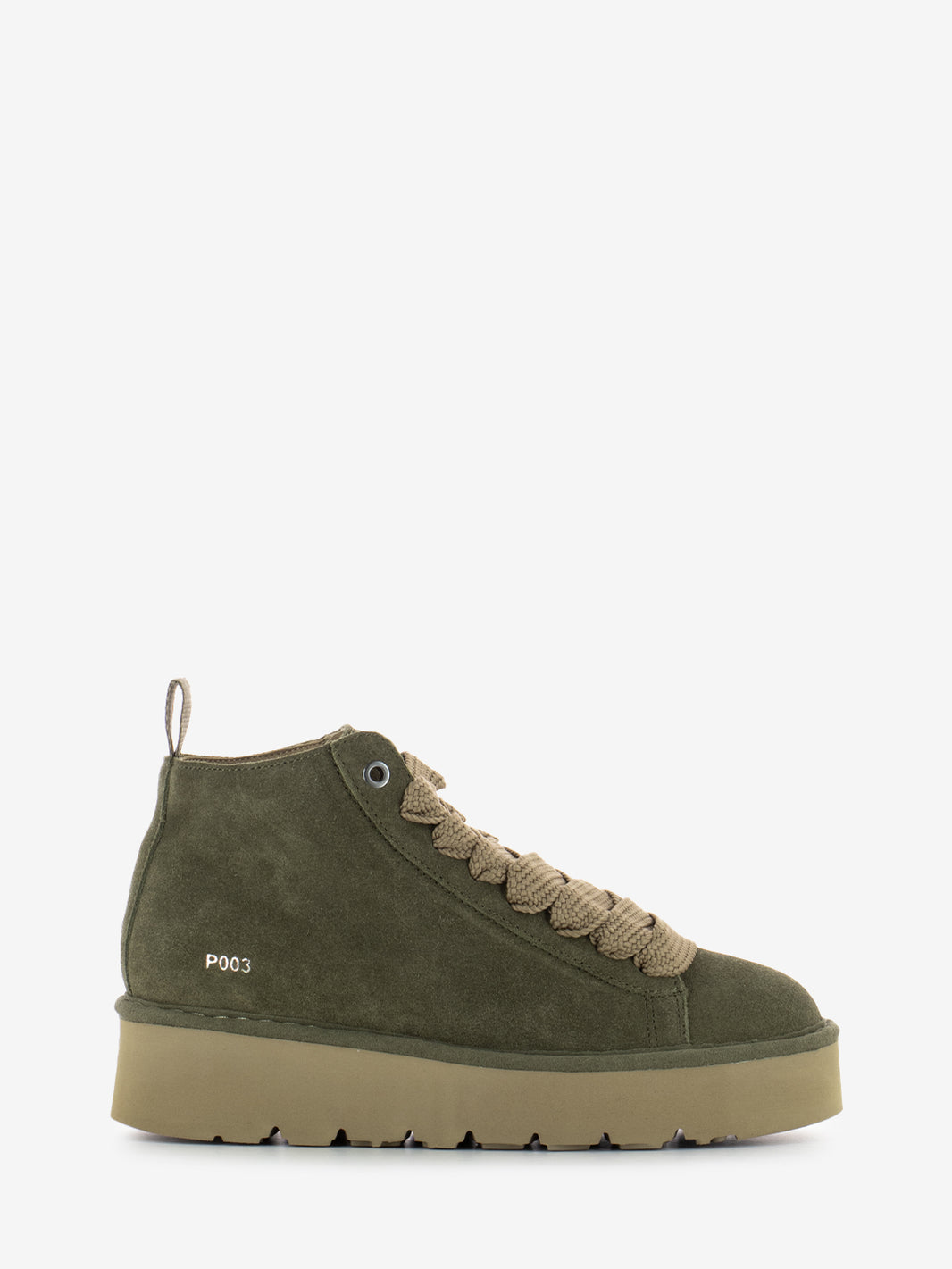 ANKLE BOOT SUEDE MICROFIBER LINING MILITARY OLIVE P003W016-0172U014_MILGRN