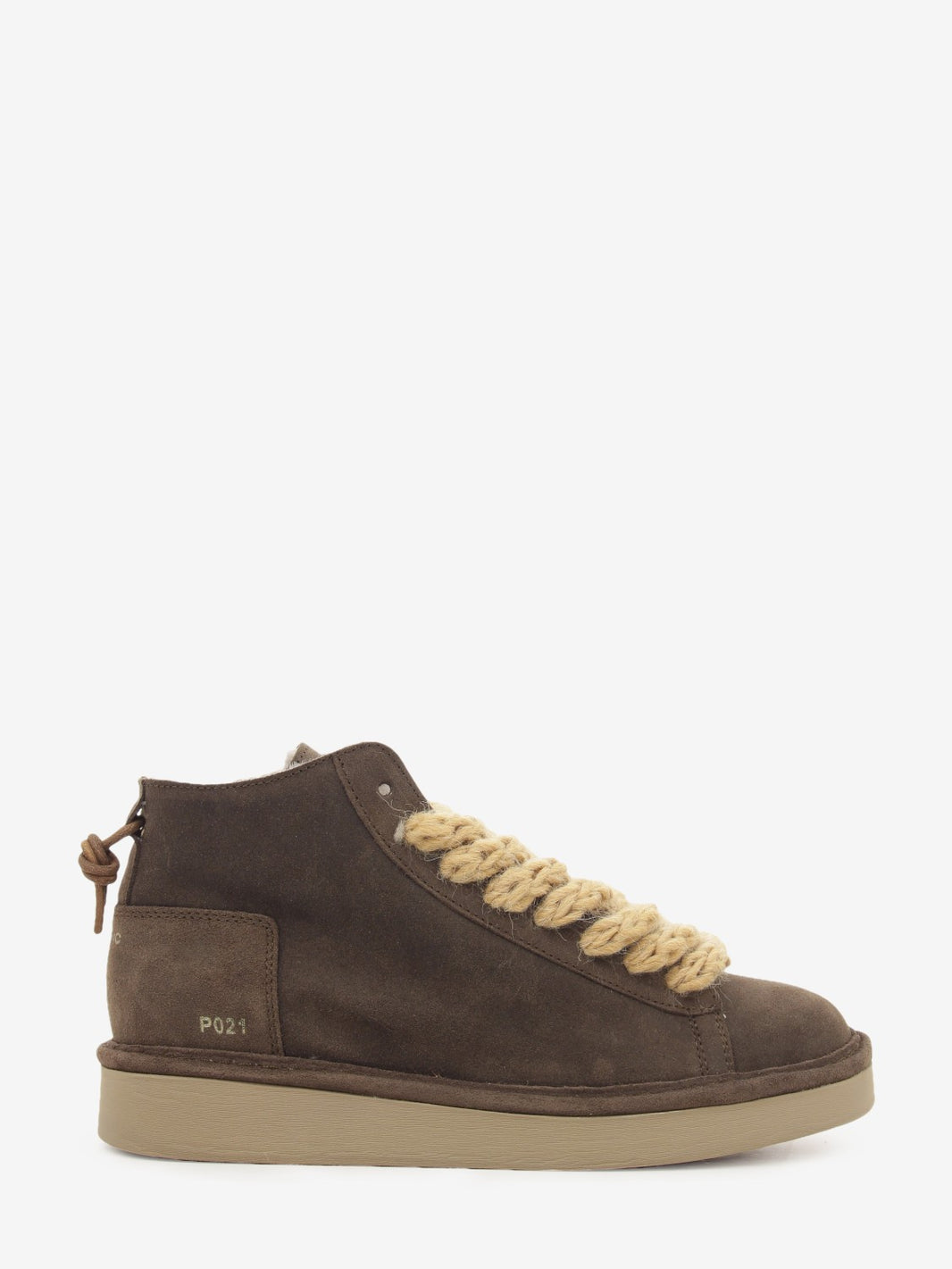 Cozy ankle boot hydro waxed suede shearling lining cocoa