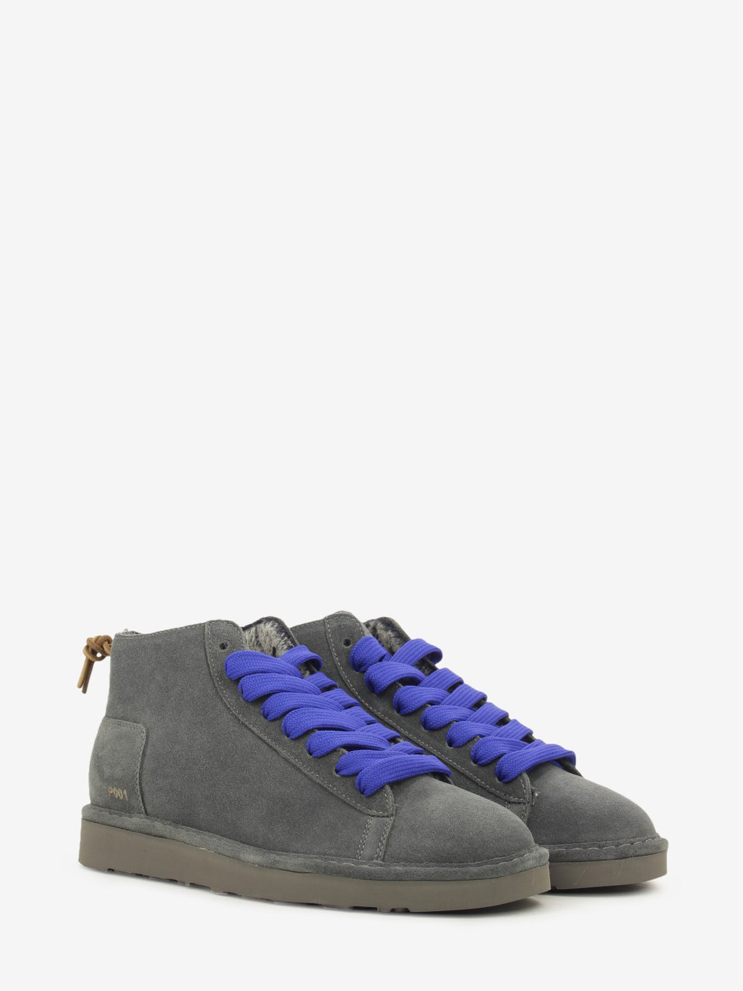 Icon Ankle boot suede faux fur lining anthracite