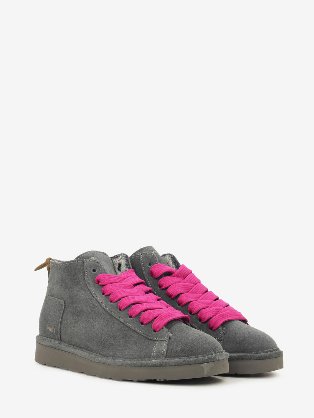 Icon Ankle boot suede faux fur lining anthracite