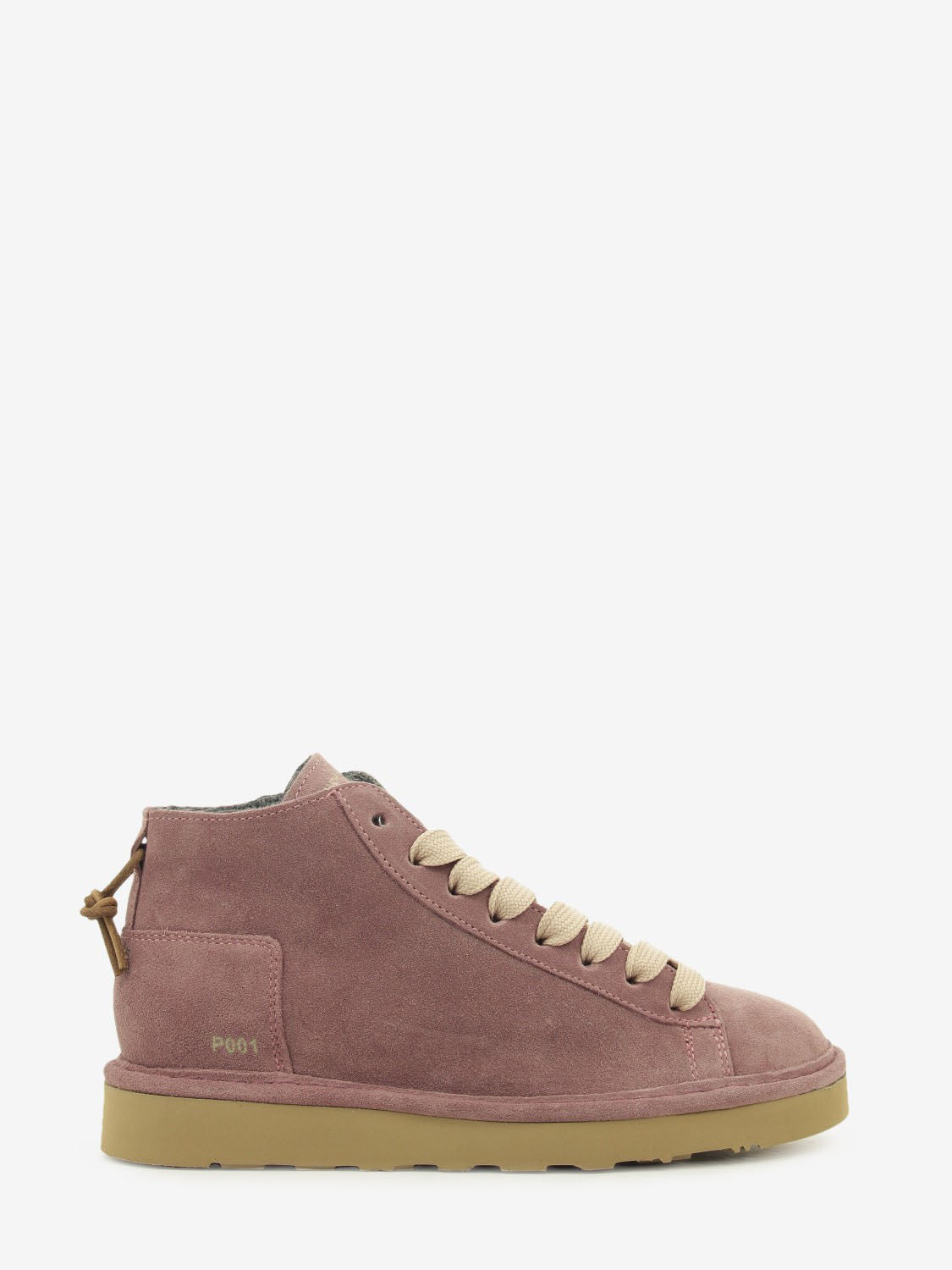Icon Ankle boot suede faux fur lining brown / rose