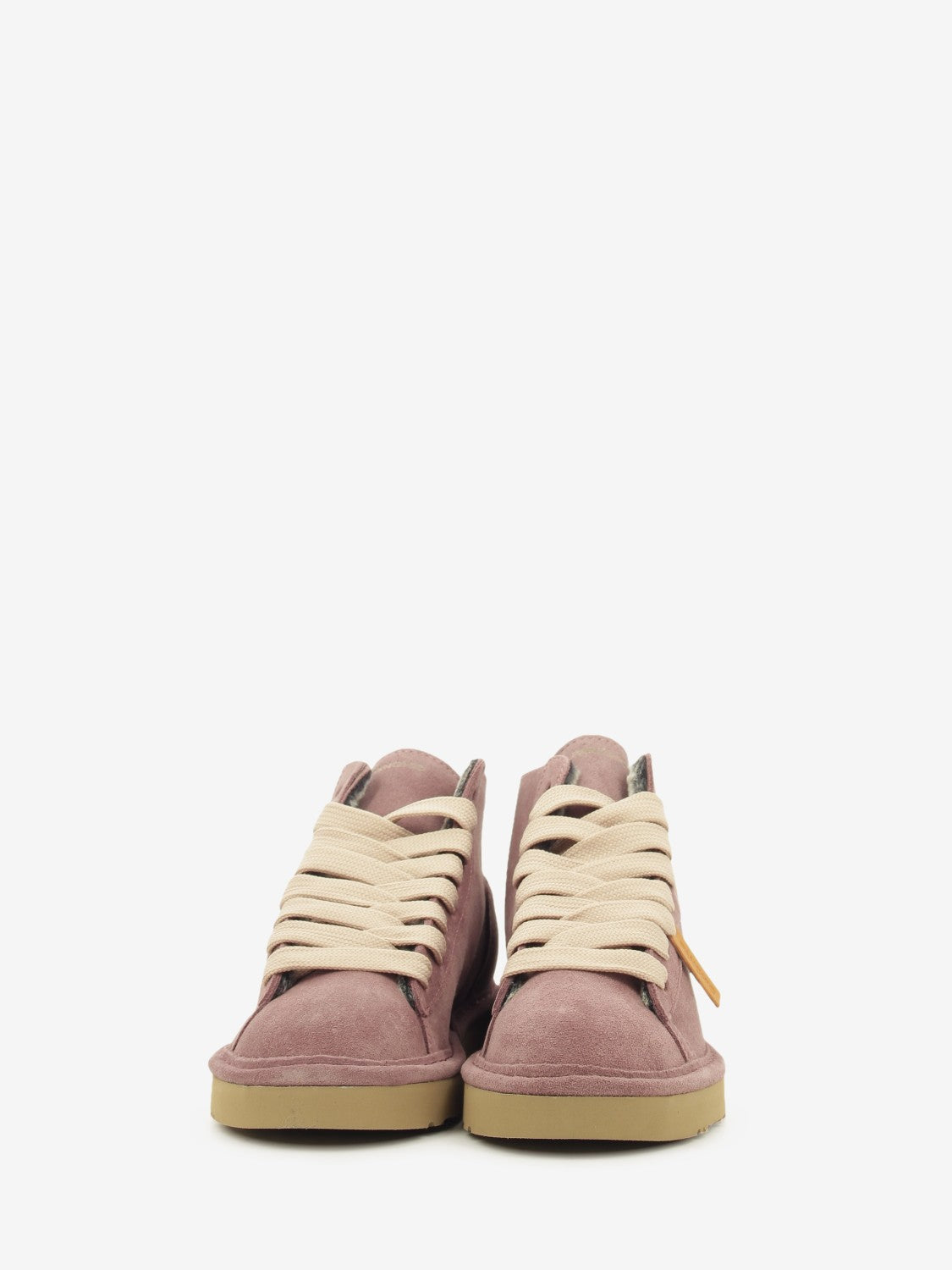Icon Ankle boot suede faux fur lining brown / rose