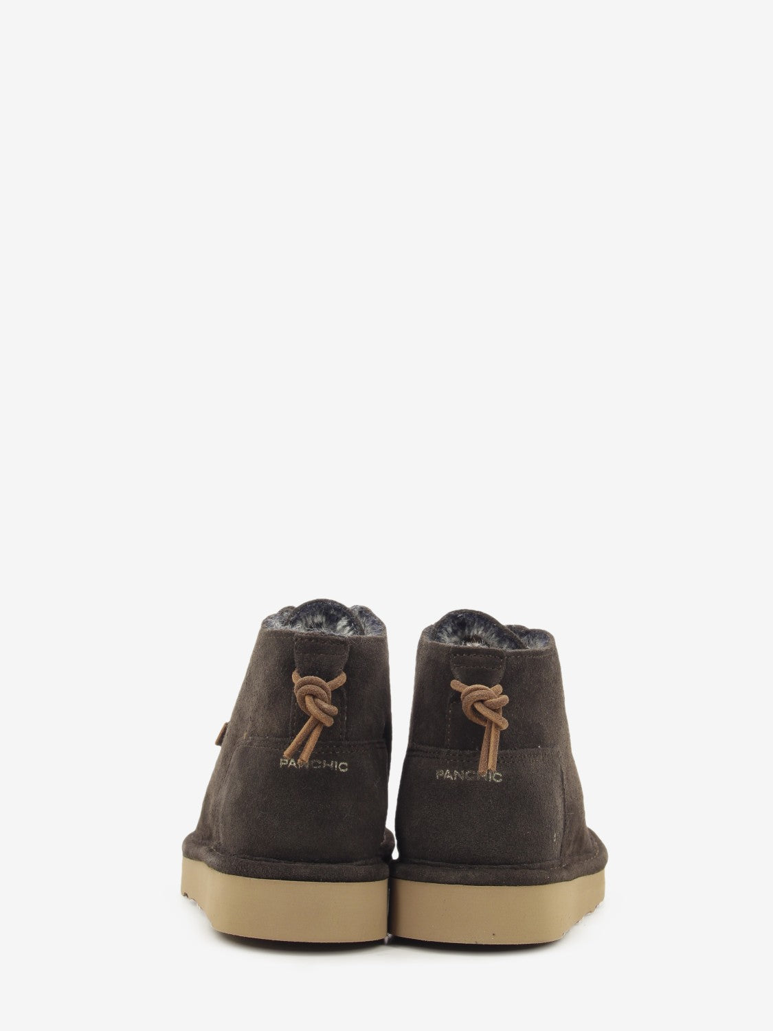 Icon Ankle boot suede faux fur lining coffee