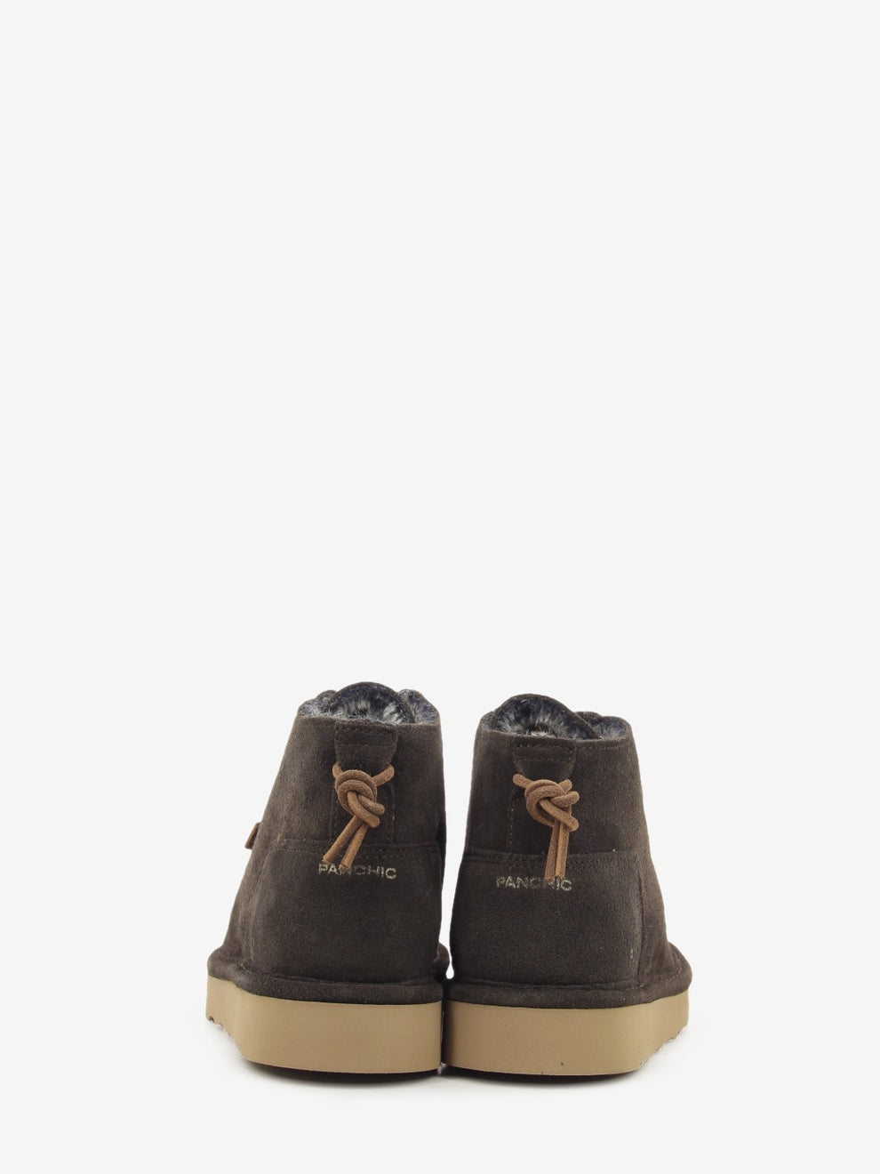Icon Ankle boot suede faux fur lining coffee