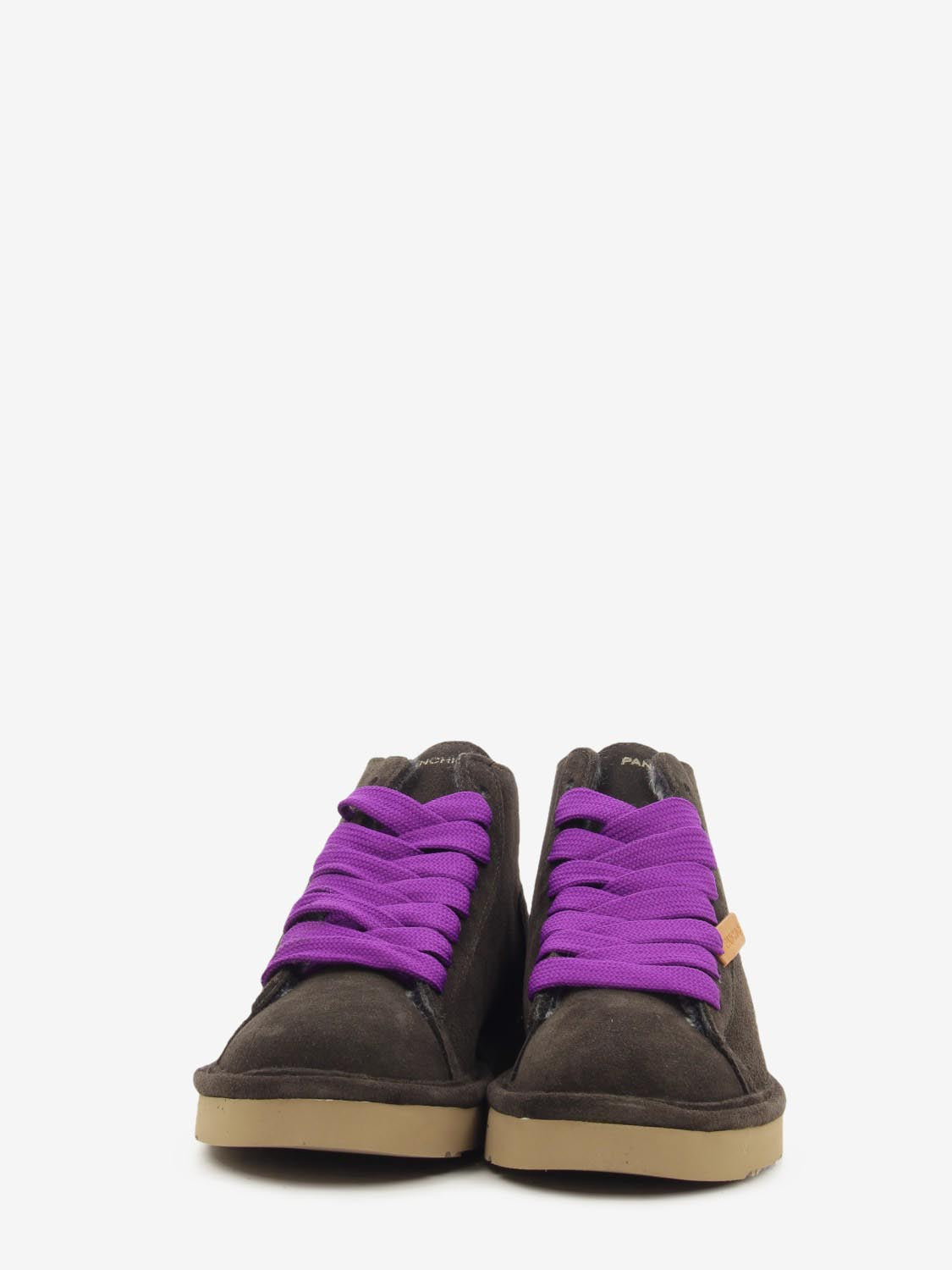 Icon Ankle boot suede faux fur lining coffee