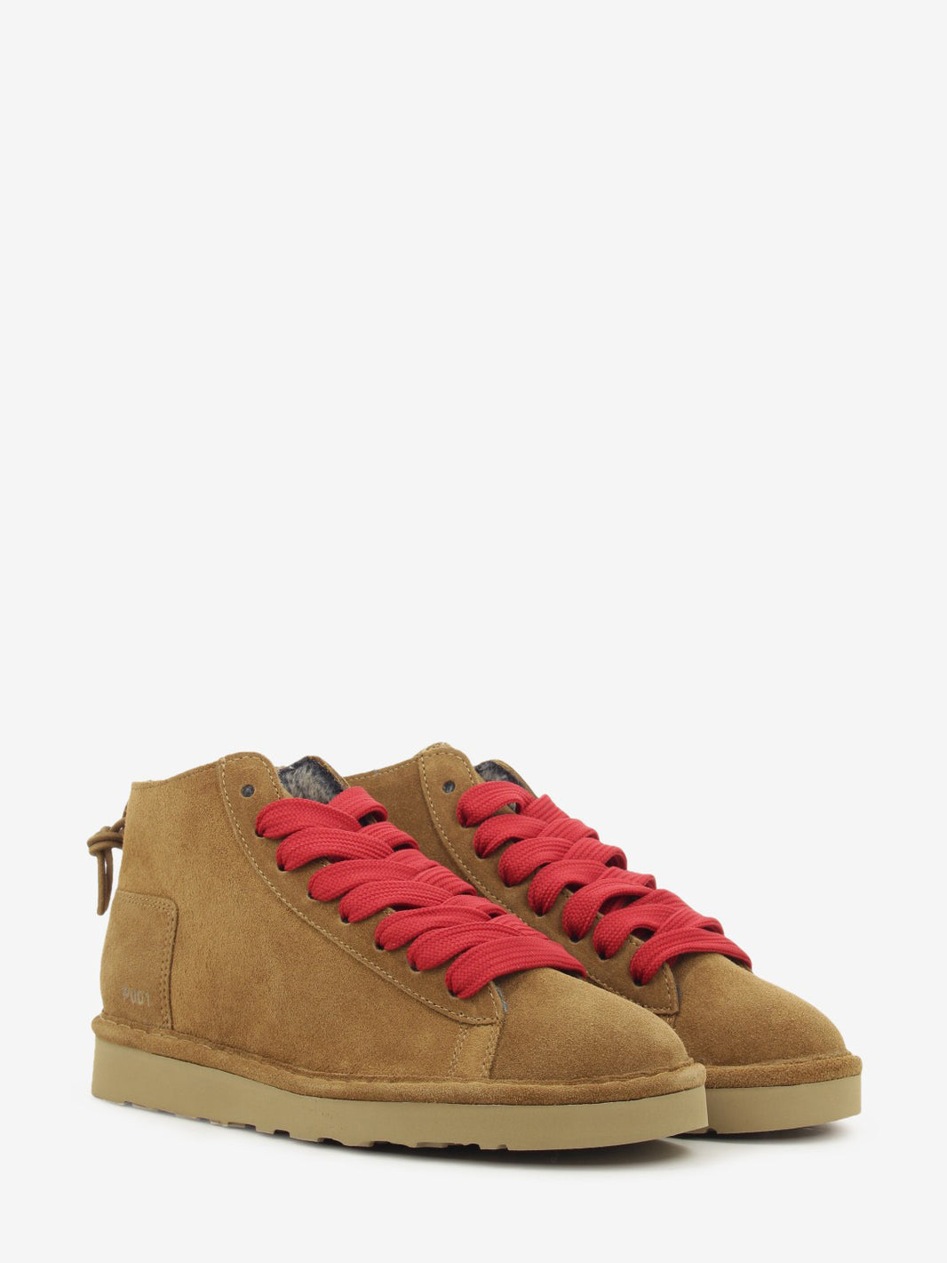Icon Ankle boot suede faux fur lining cognac