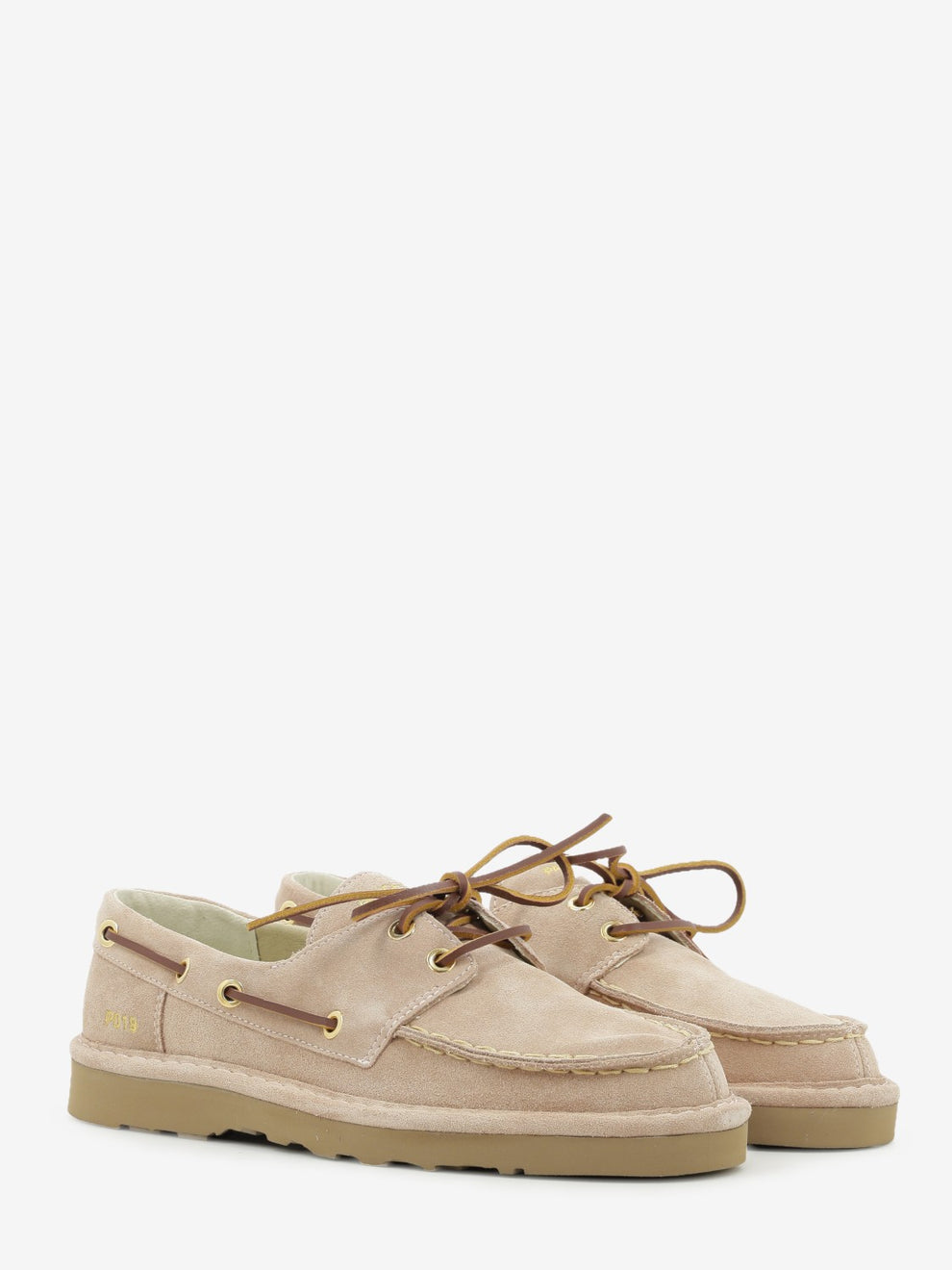 Lace-Up shoe suede nude