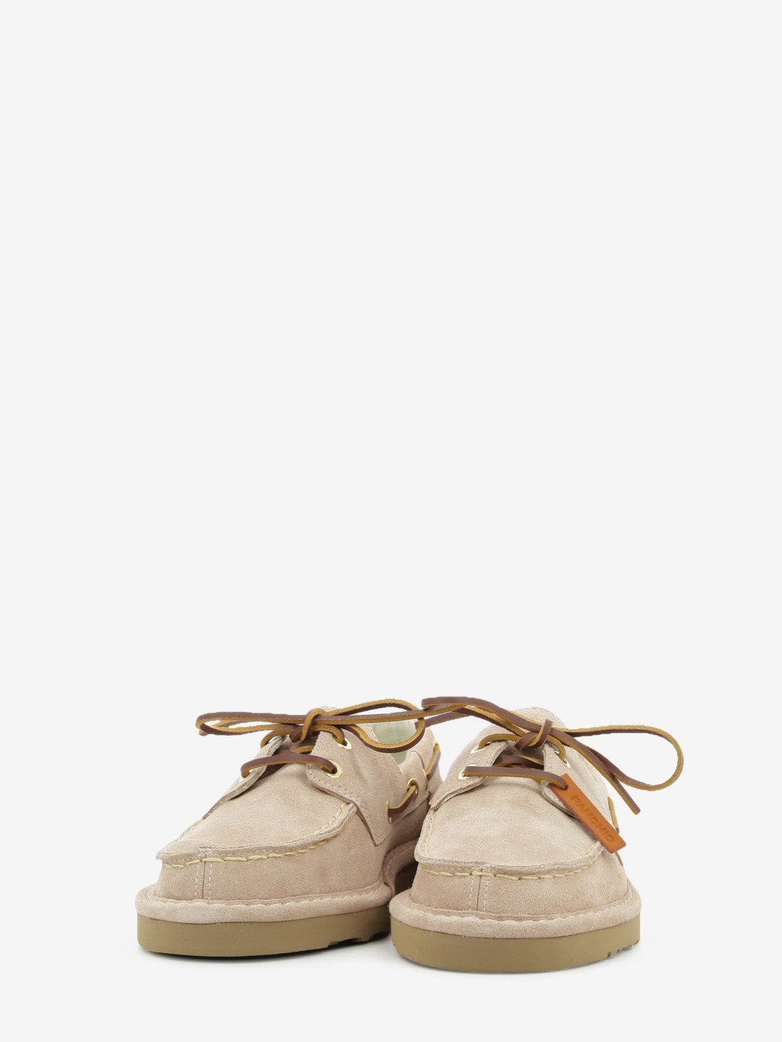 Lace-Up shoe suede nude