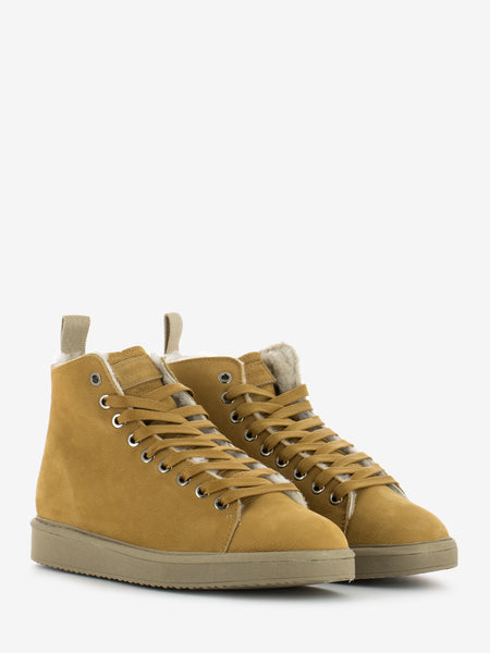 P01 Ankle Boot Nubuck Shearling Lining Camel