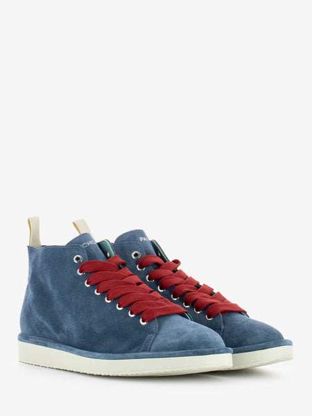 P01 ankle boot suede basic blue / red