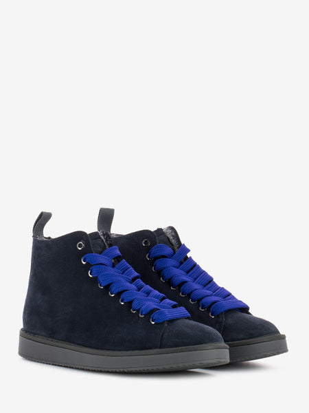 P01 ankle boots suede fur lining cobalt / electric blue