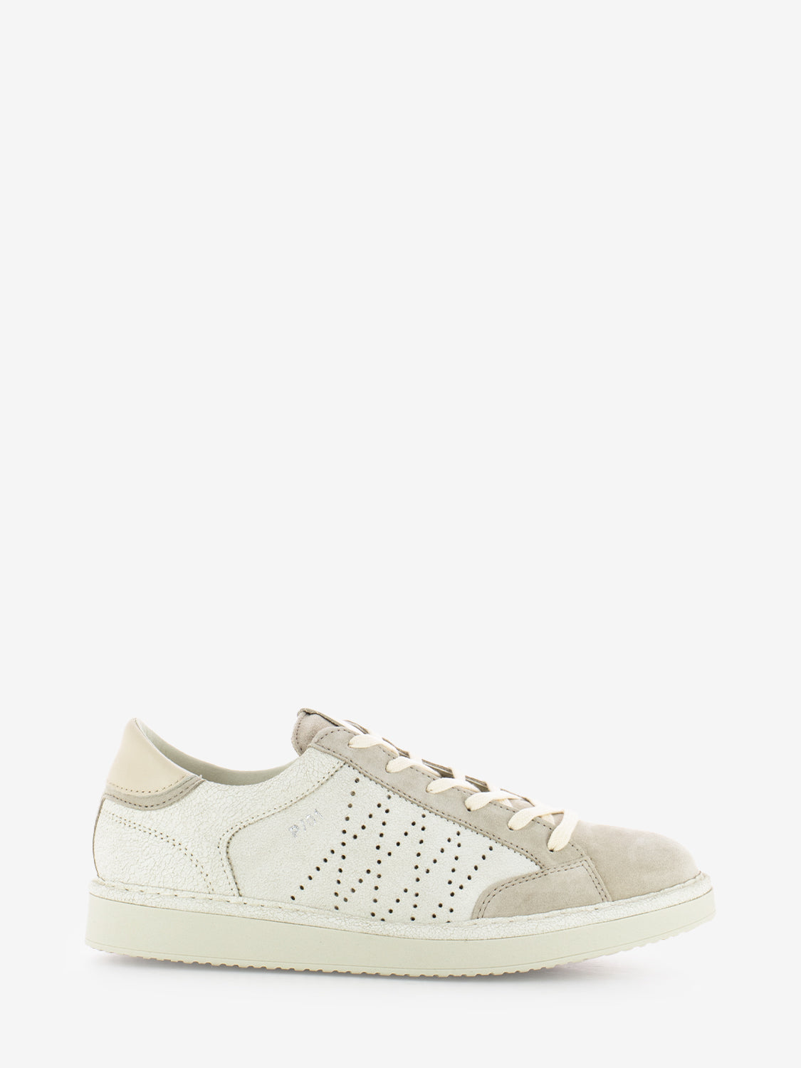 P01 Lace-Up cracked suede ivory / fog