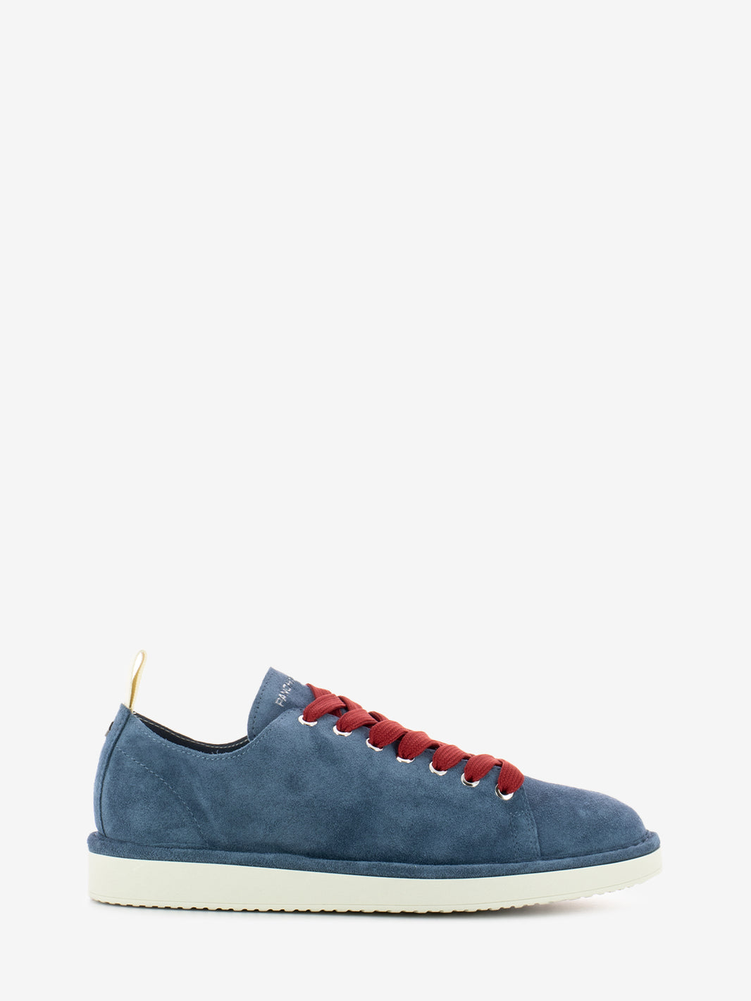 P01 Lace Up Suede Basic blue / red