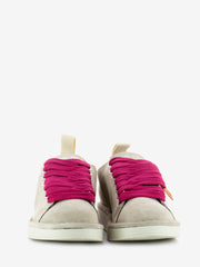 PANCHIC - P01 Lace-Up Suede Fog / Fuxia