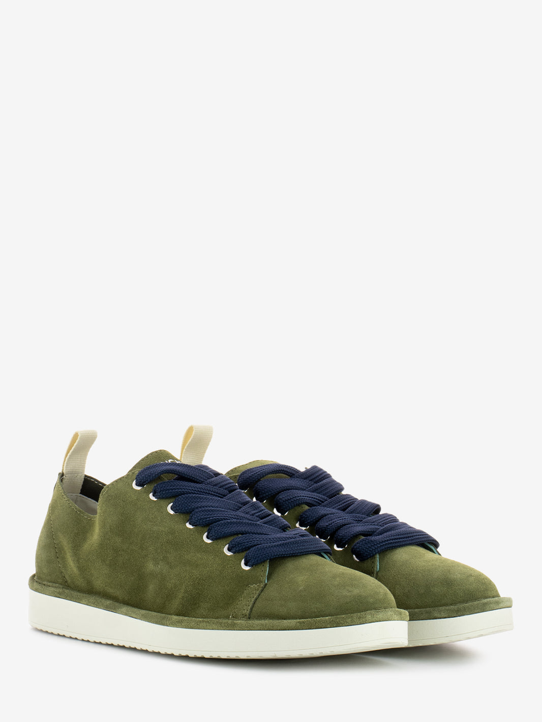 P01 Lace Up Suede forest night / cobalt
