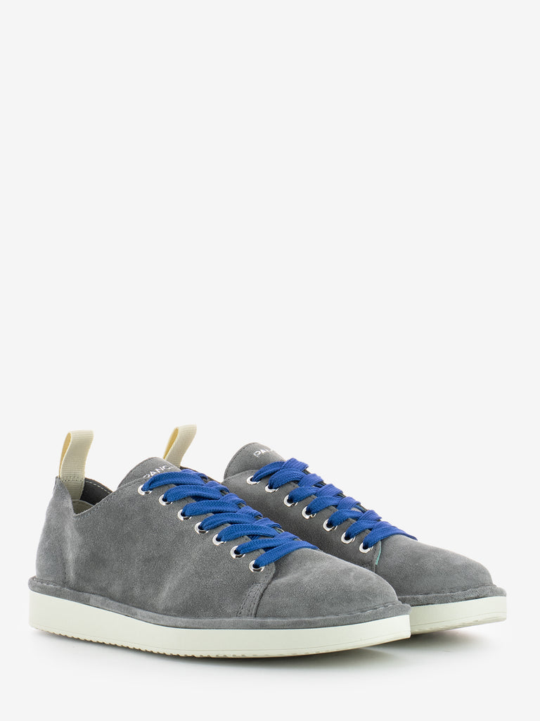 PANCHIC - P01 Lace Up suede vibrant grey / true blue