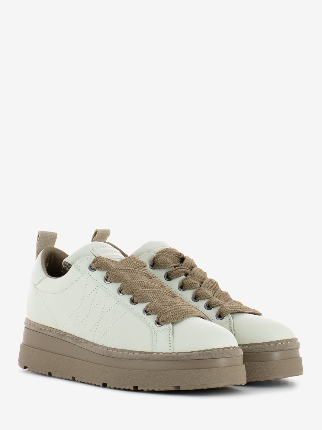 P89 Lace-up leather white