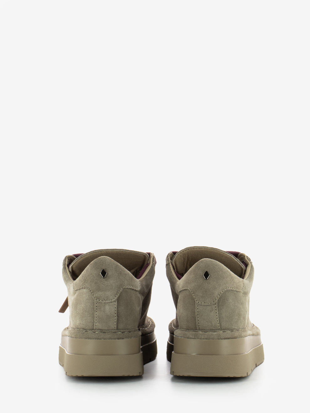 P89 Lace-up suede walnut