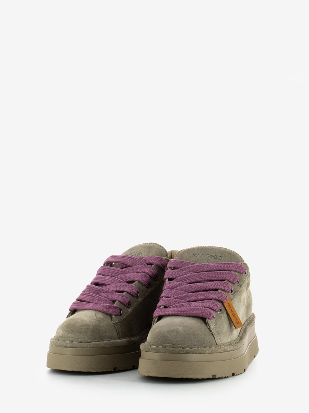 P89 Lace-up suede walnut