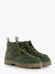 PANCHIC - P99 ankle boot in suede military green