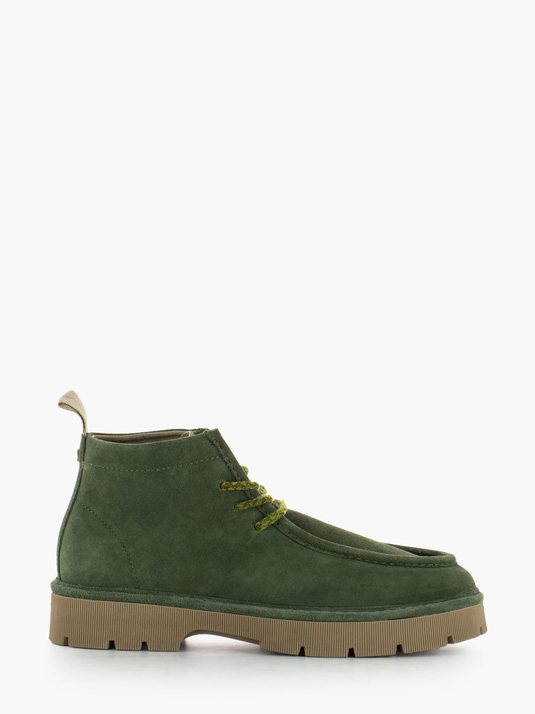 PANCHIC - P99 ankle boot in suede military green