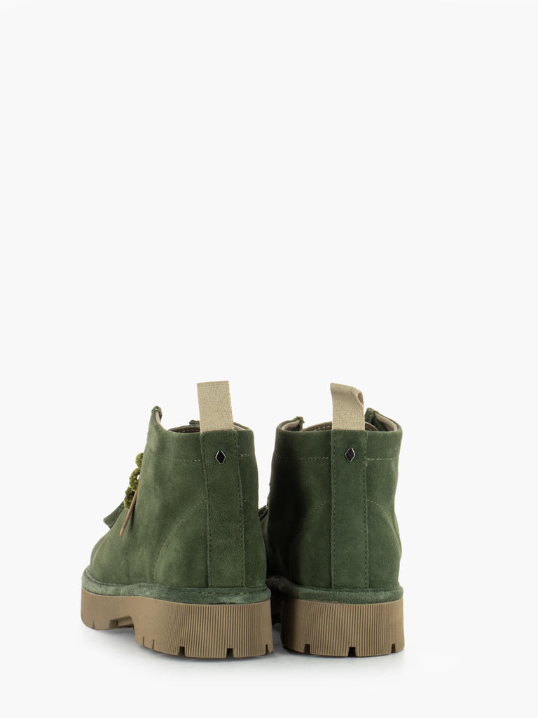 PANCHIC - P99 ankle boot in suede military green