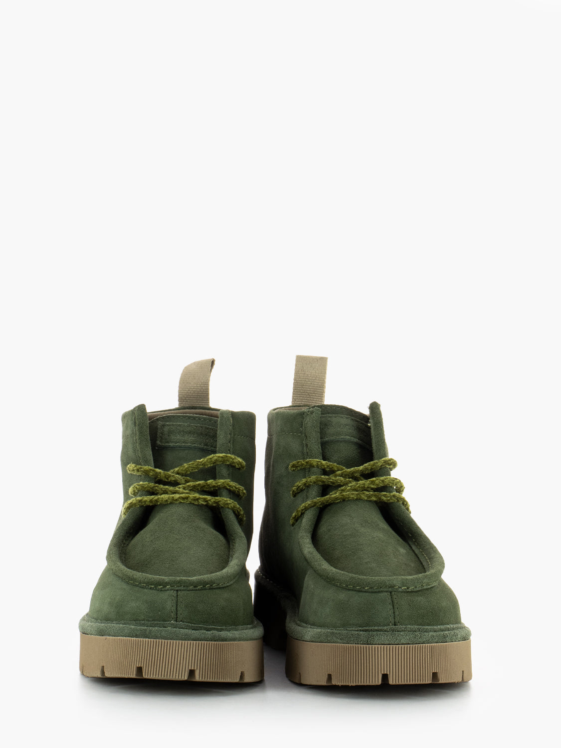 P99 ankle boot in suede military green
