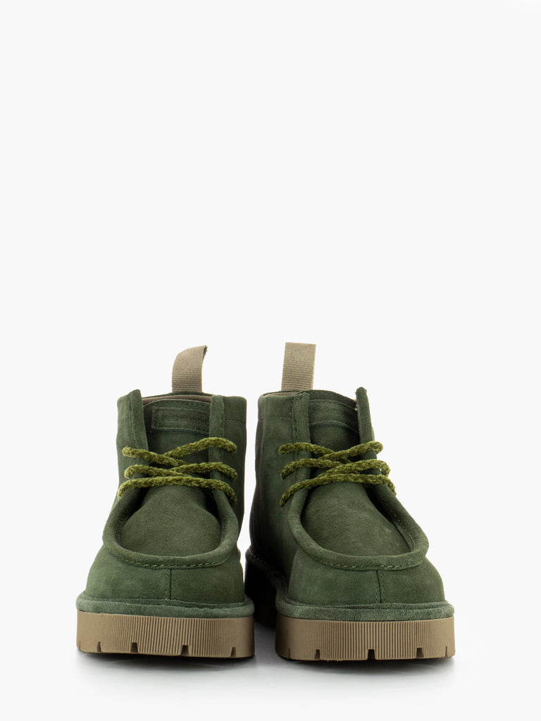 PANCHIC - P99 ankle boot in suede military green