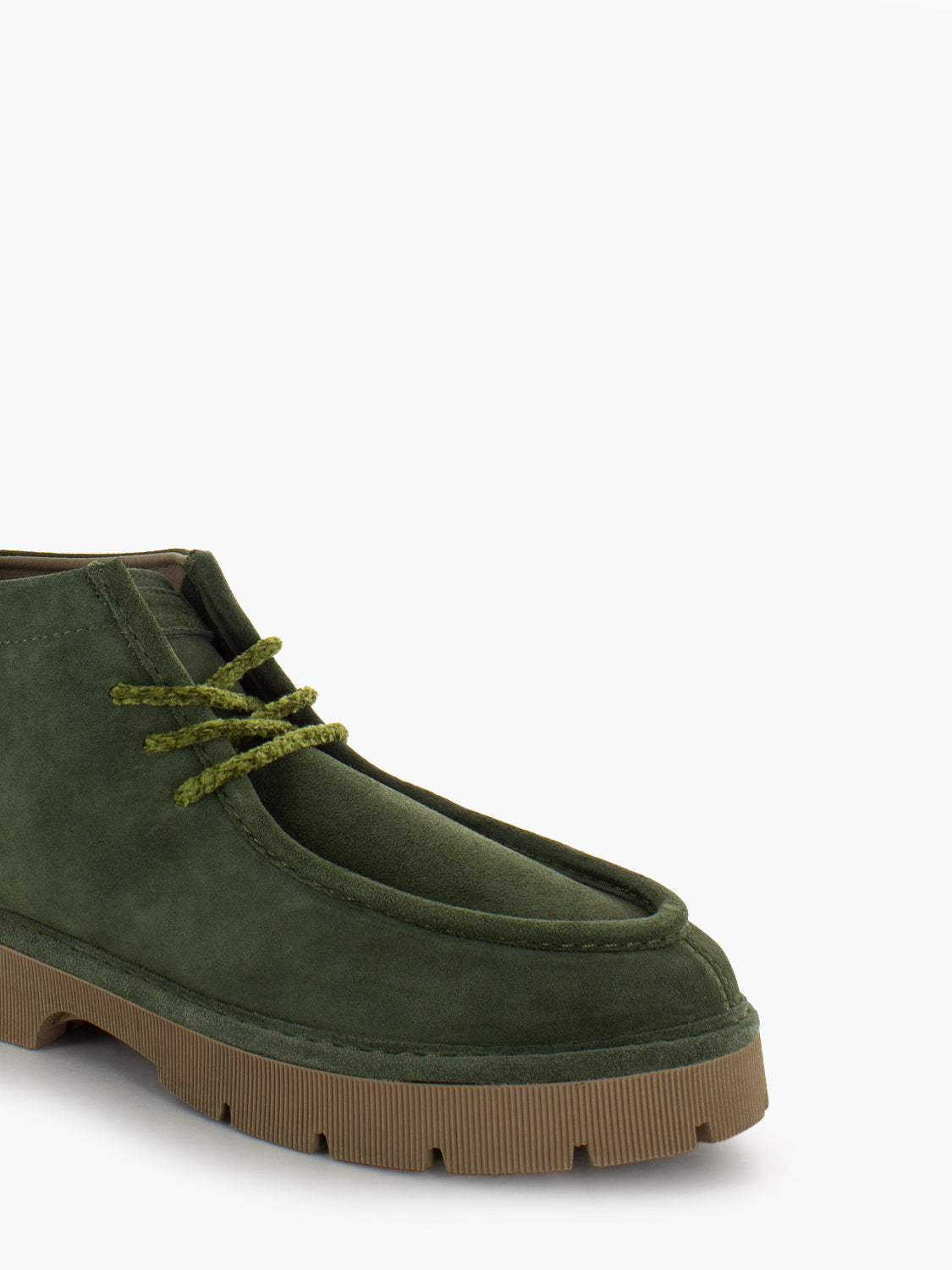 P99 ankle boot in suede military green
