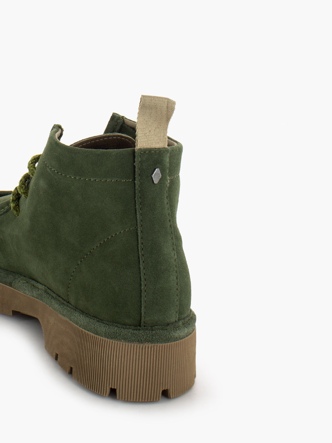 P99 ankle boot in suede military green