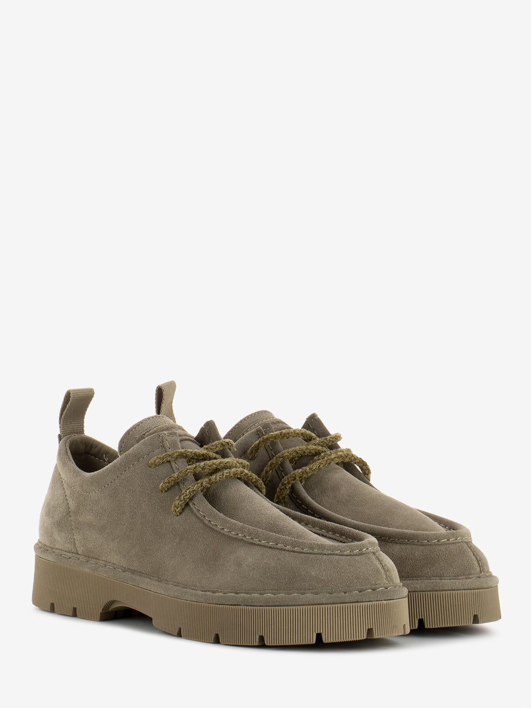 P99 Lace-up suede walnut