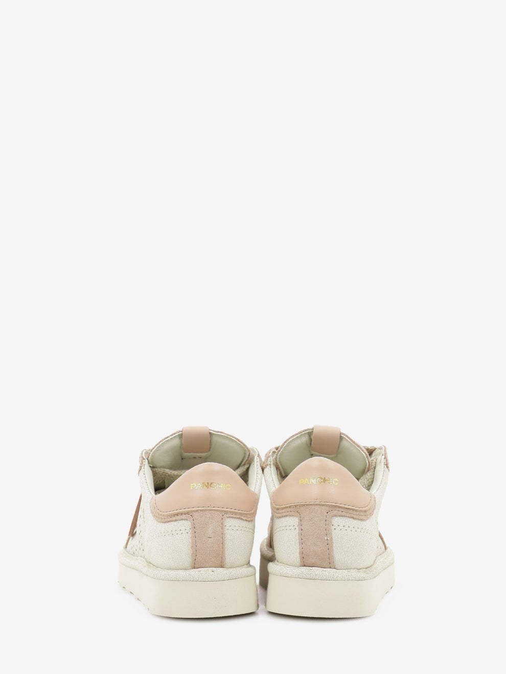Sneakers P001 cracked suede ivory / nude