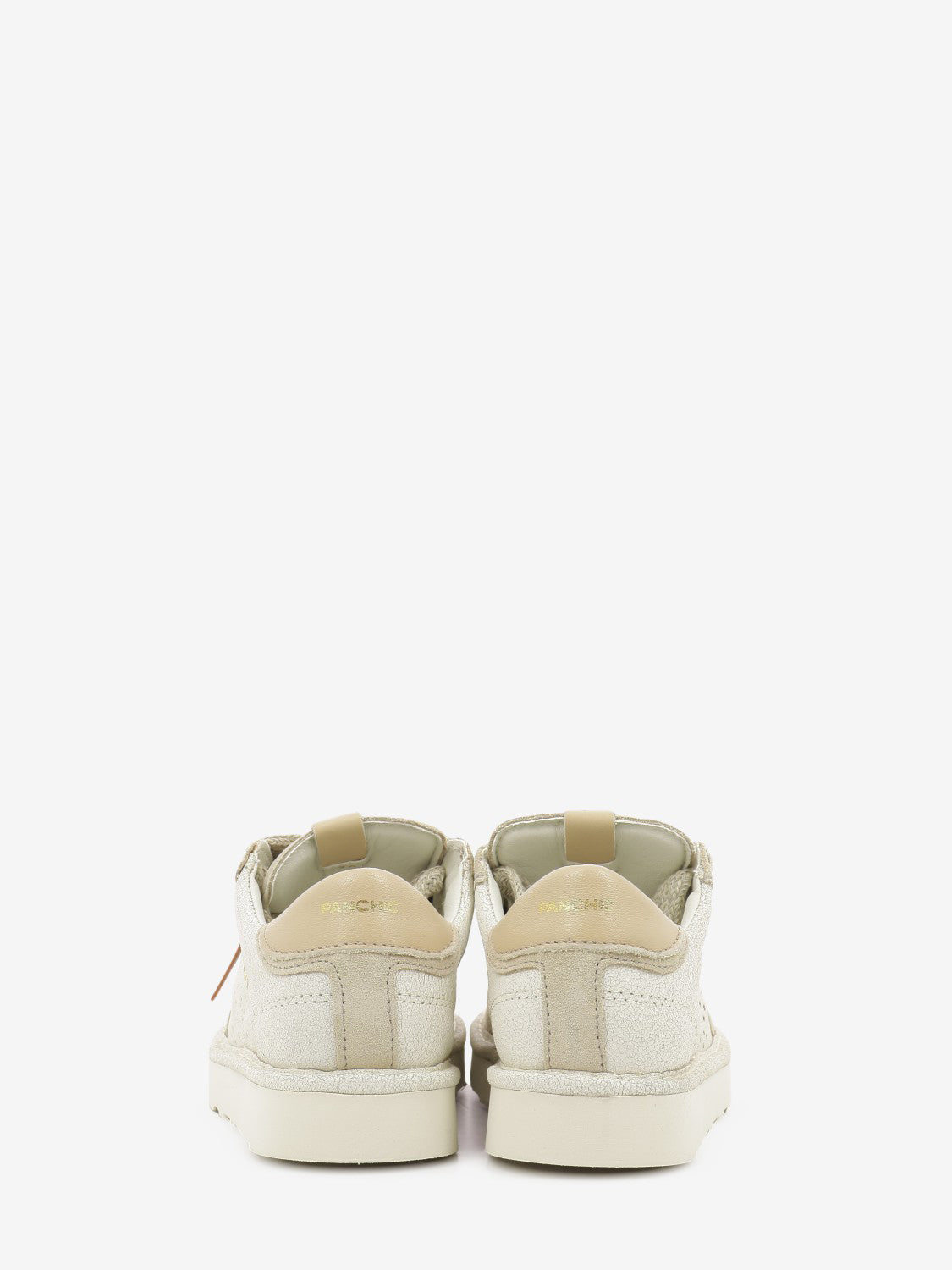 Sneakers P001 cracked suede ivory / sand