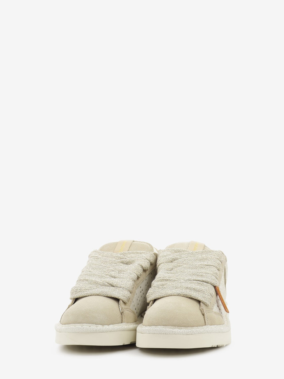 Sneakers P001 cracked suede ivory / sand