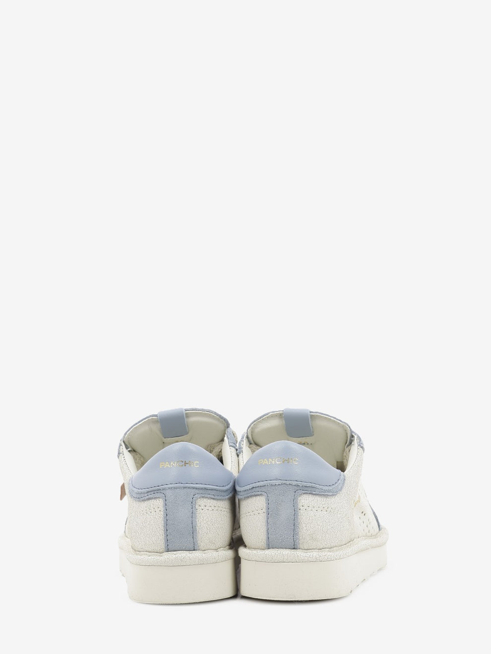 Sneakers P001 cracked suede ivory / stone blue