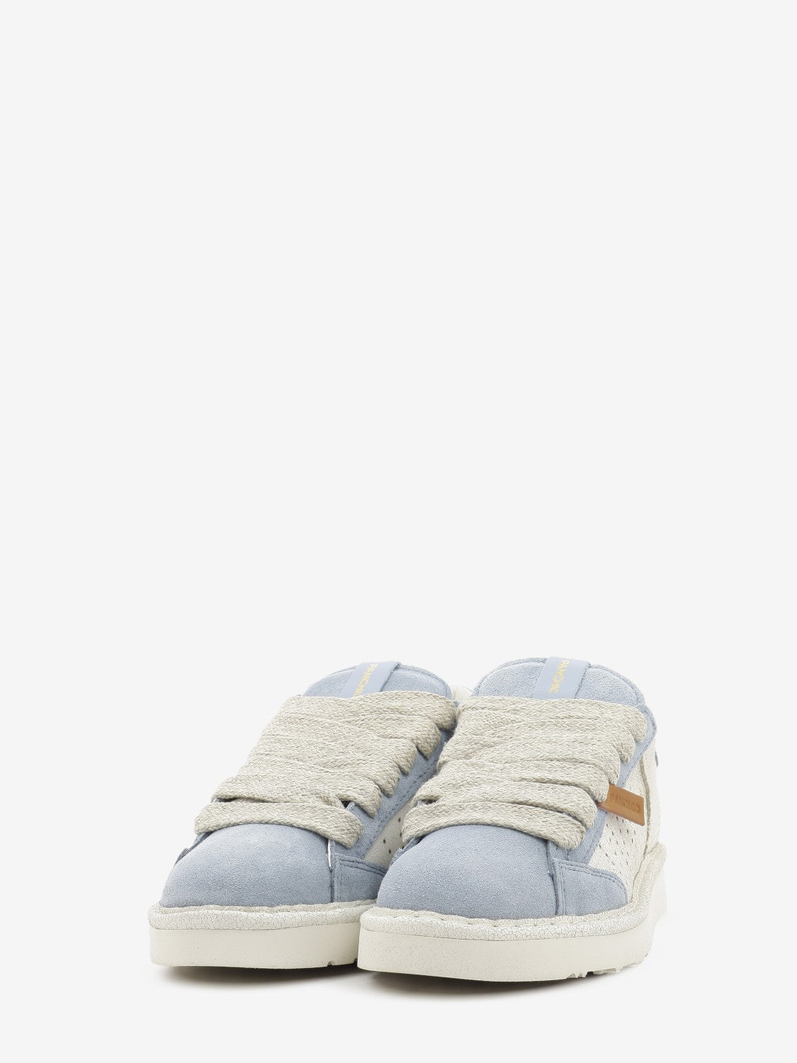 Sneakers P001 cracked suede ivory / stone blue