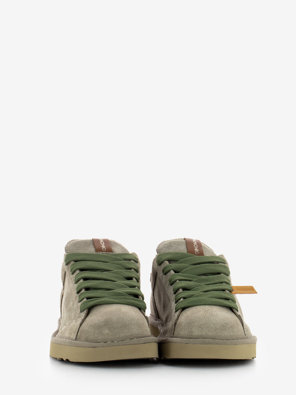 SUEDE LEATHER SNEAKERS WALNUT-MILITARY OLIVE P001M022-01742182_WAL/MIL