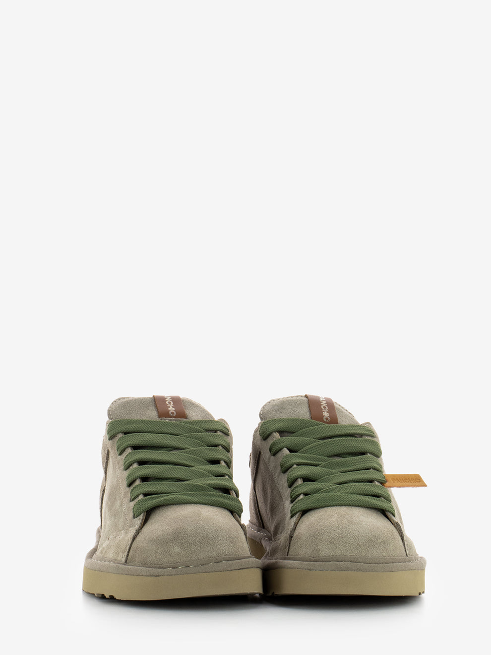 SUEDE LEATHER SNEAKERS WALNUT-MILITARY OLIVE P001M022-01742182_WAL/MIL