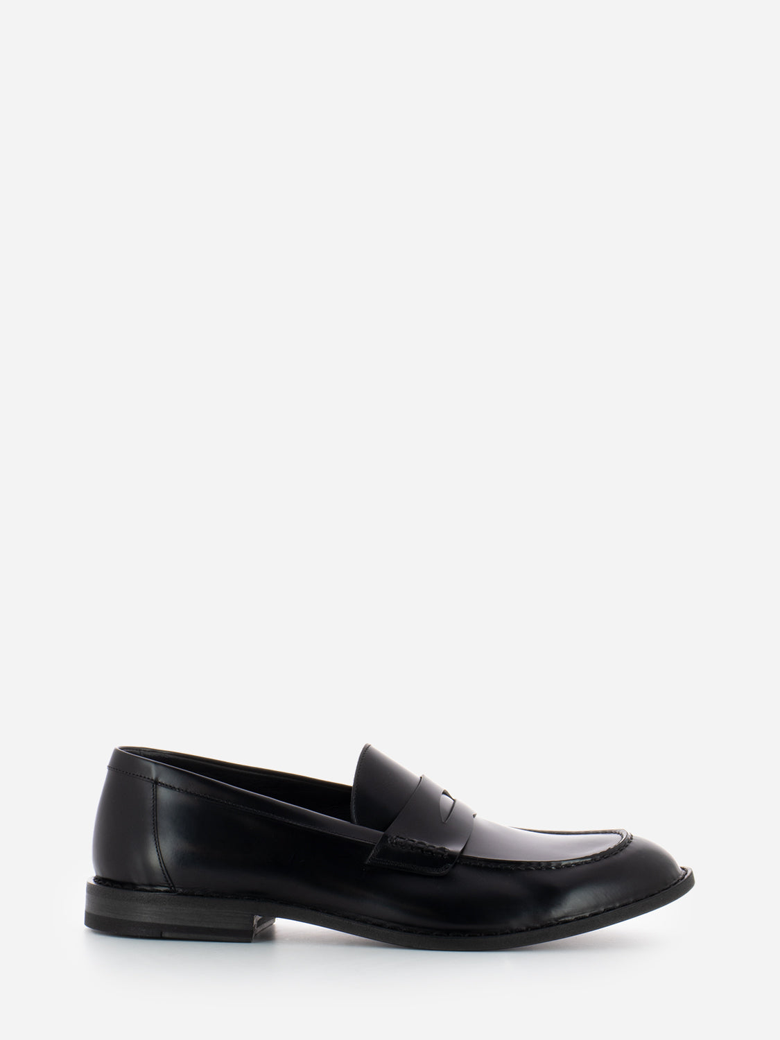 Mocassini in pelle nero