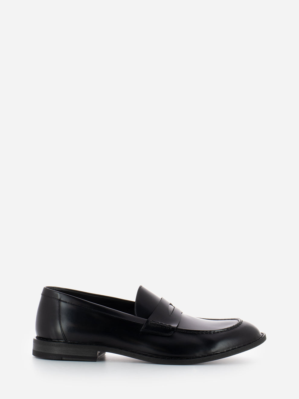 Mocassini in pelle nero