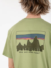 PATAGONIA - 73 Skyline organic t-shirt green