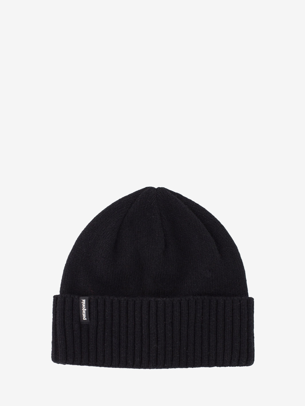 Brodeo beanie con risvolto nero
