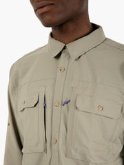 PATAGONIA - Camicia LS guided sun river rock green