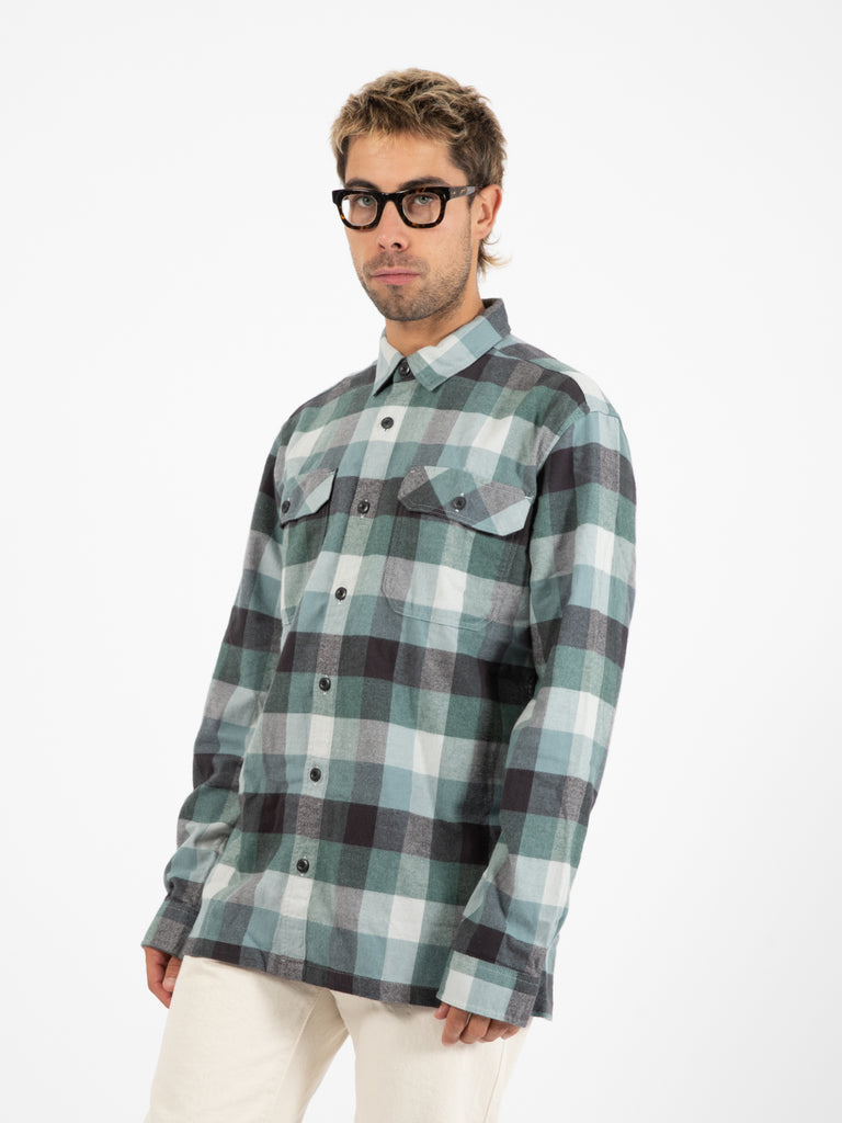 PATAGONIA - Camicia MW Fjord Flannel shirt verde