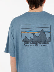 PATAGONIA - Cap Cool Daily graphic shirt blu